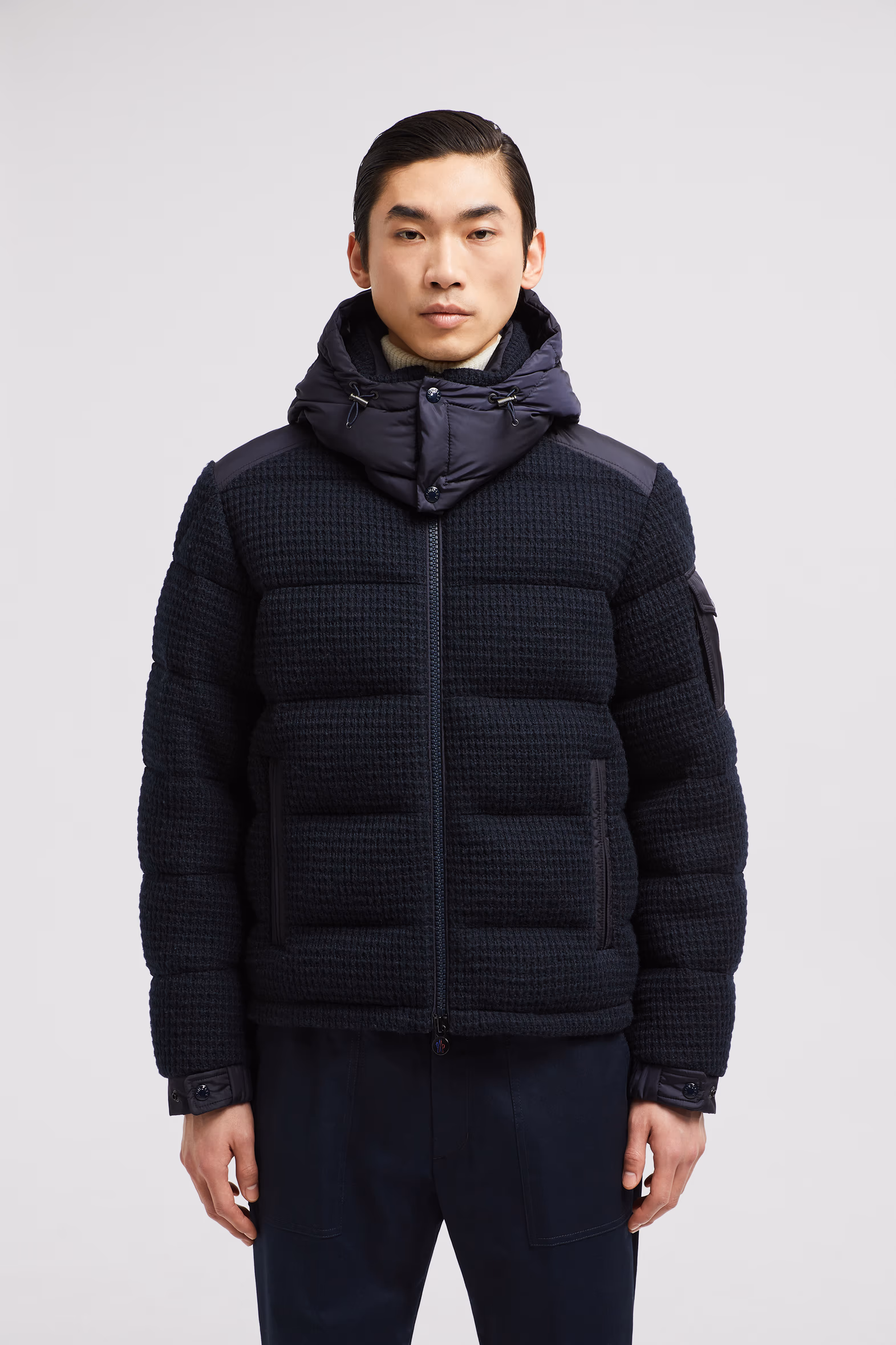 Doudoune courte à capuche Lagdei Hommes Bleu Royal Moncler 3
